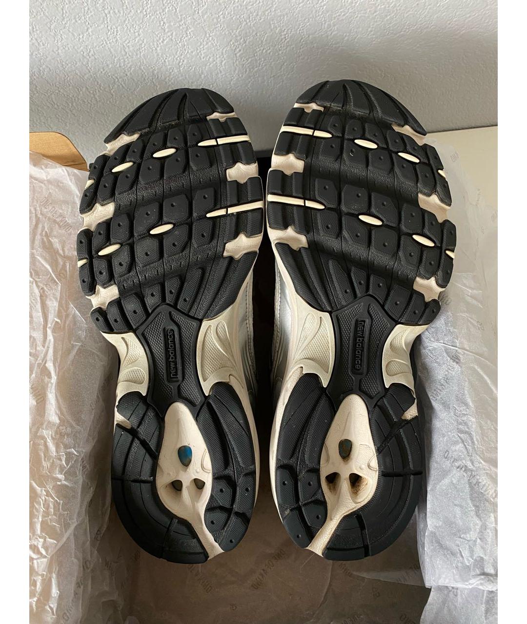 NEW BALANCE Серебряные текстильные низкие кроссовки / кеды, фото 7