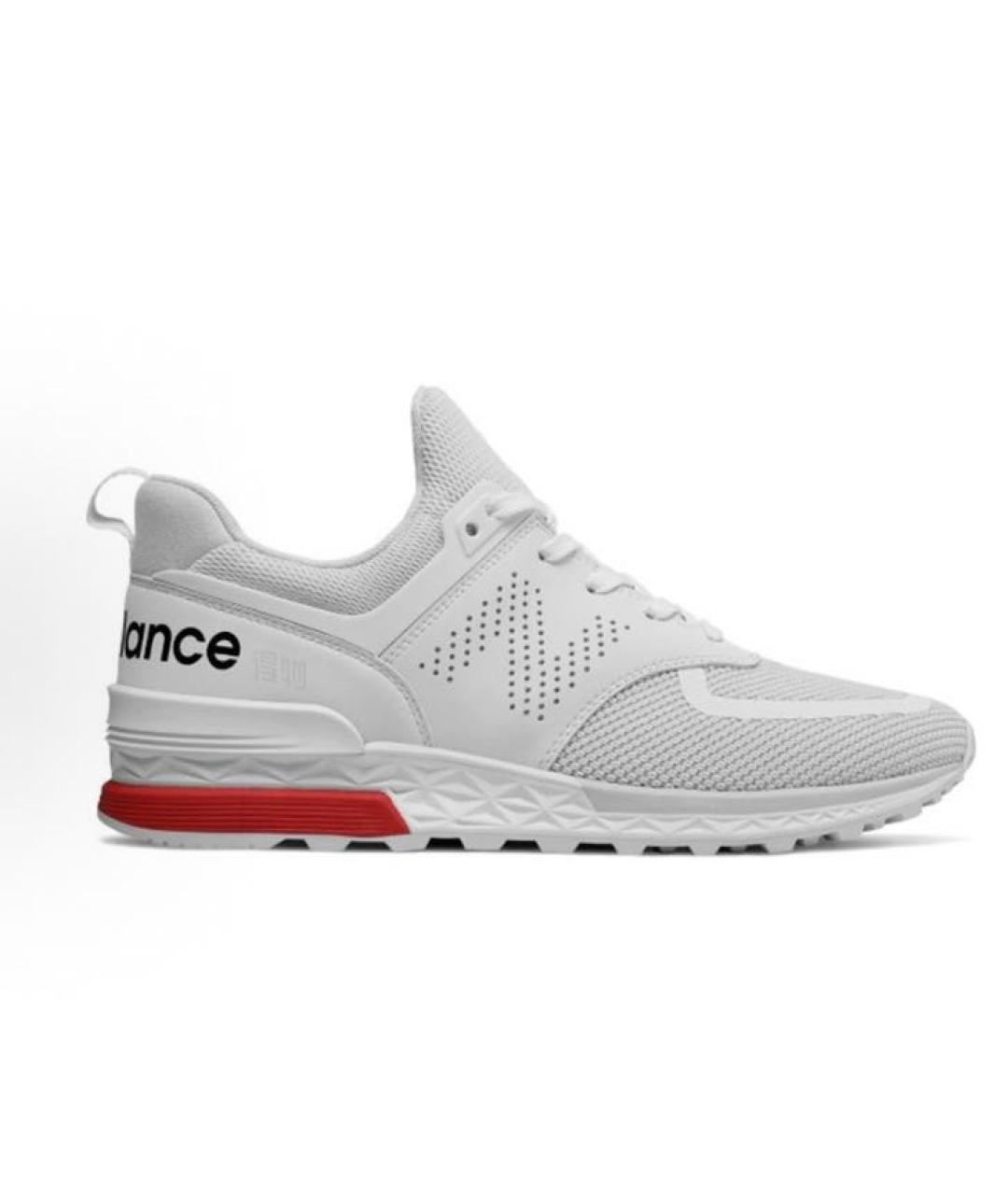 NEW BALANCE Белые текстильные низкие кроссовки / кеды, фото 8
