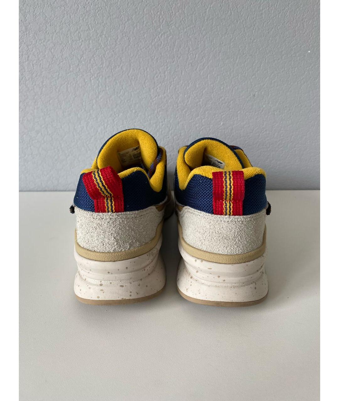 NEW BALANCE Бежевые замшевые низкие кроссовки / кеды, фото 5
