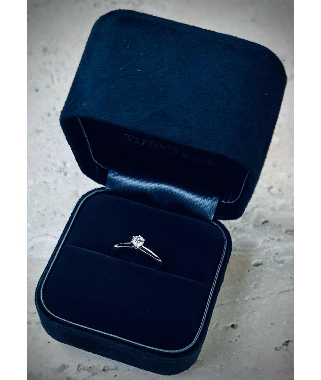 TIFFANY&CO Серебряное платиновое кольцо, фото 4