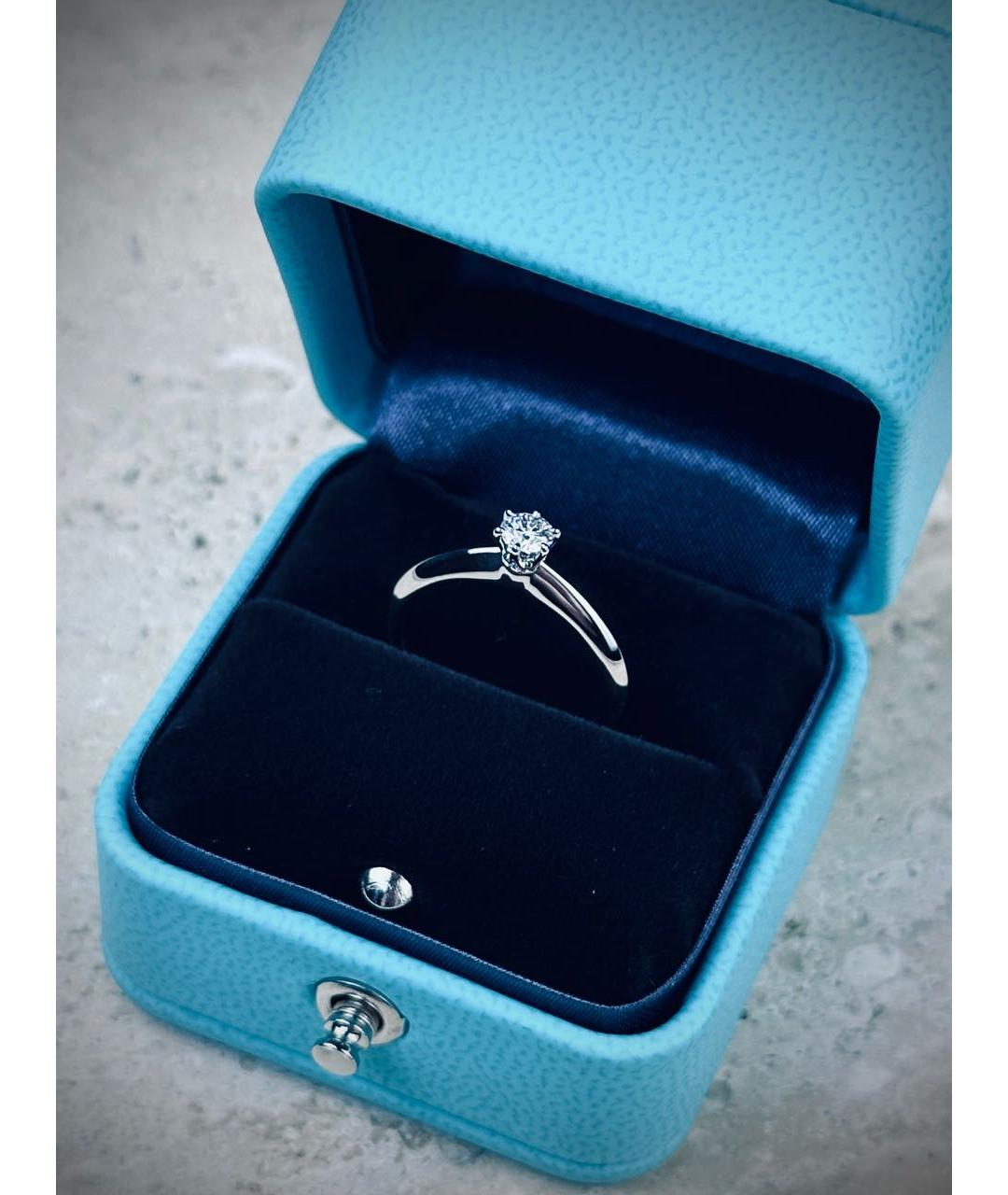 TIFFANY&CO Серебряное платиновое кольцо, фото 5