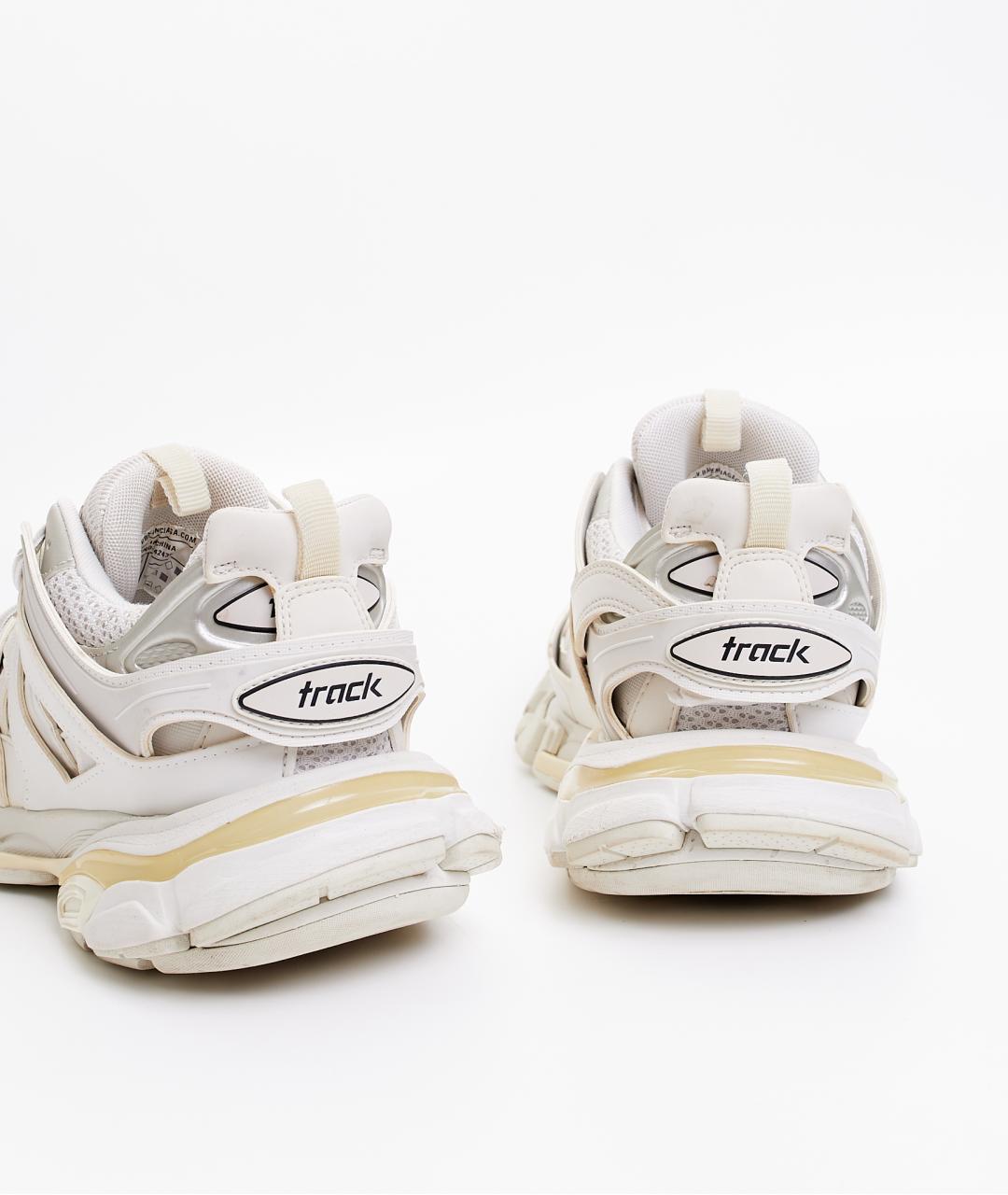 BALENCIAGA Белые кожаные кроссовки, фото 3