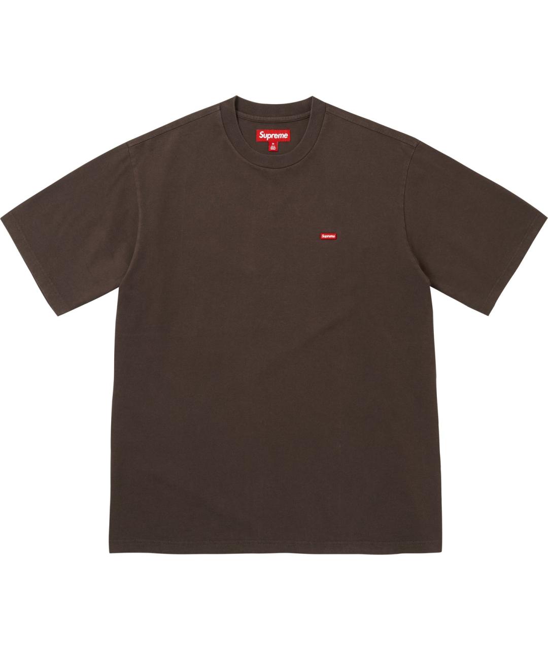 SUPREME Коричневая футболка, фото 1