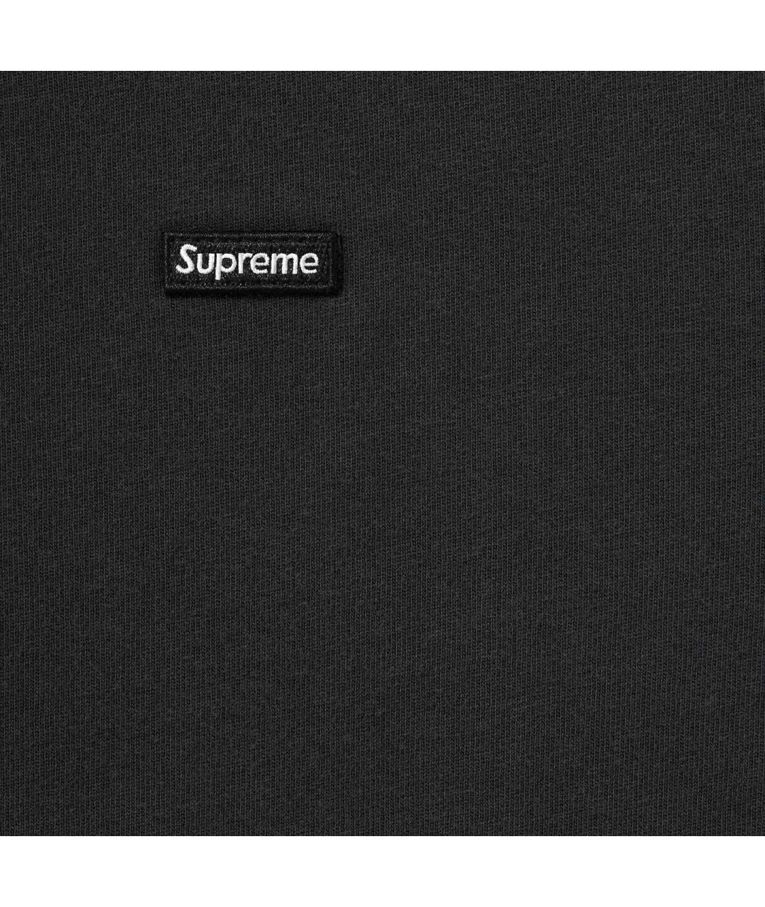 SUPREME Черная футболка, фото 2