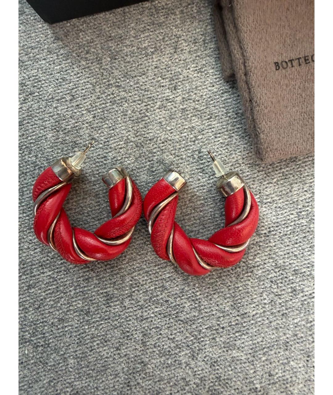 BOTTEGA VENETA Красные серьги, фото 6