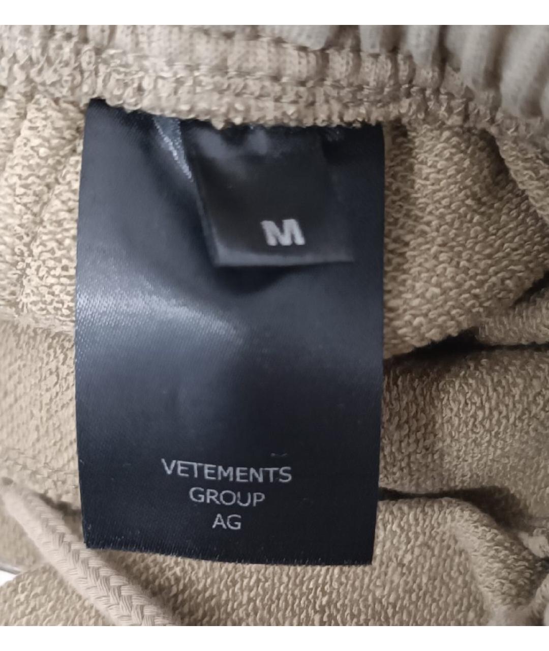 VETEMENTS Бежевые хлопковые шорты, фото 4