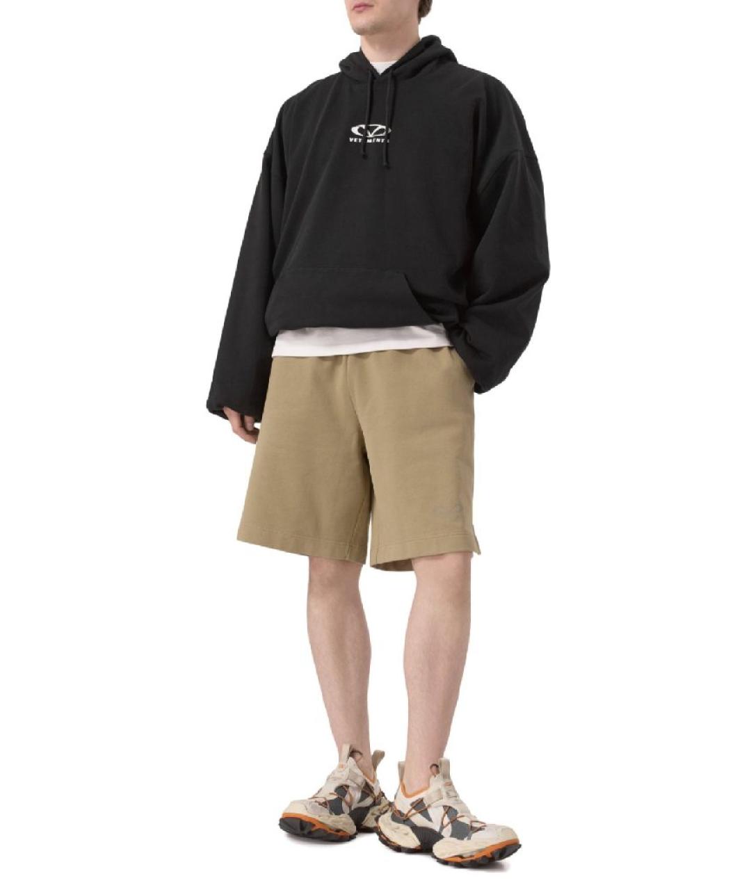 VETEMENTS Бежевые хлопковые шорты, фото 6