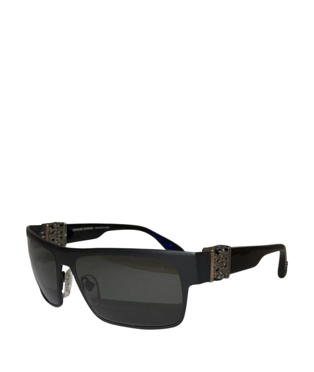 CHROME HEARTS Черные пластиковые солнцезащитные очки, фото 1