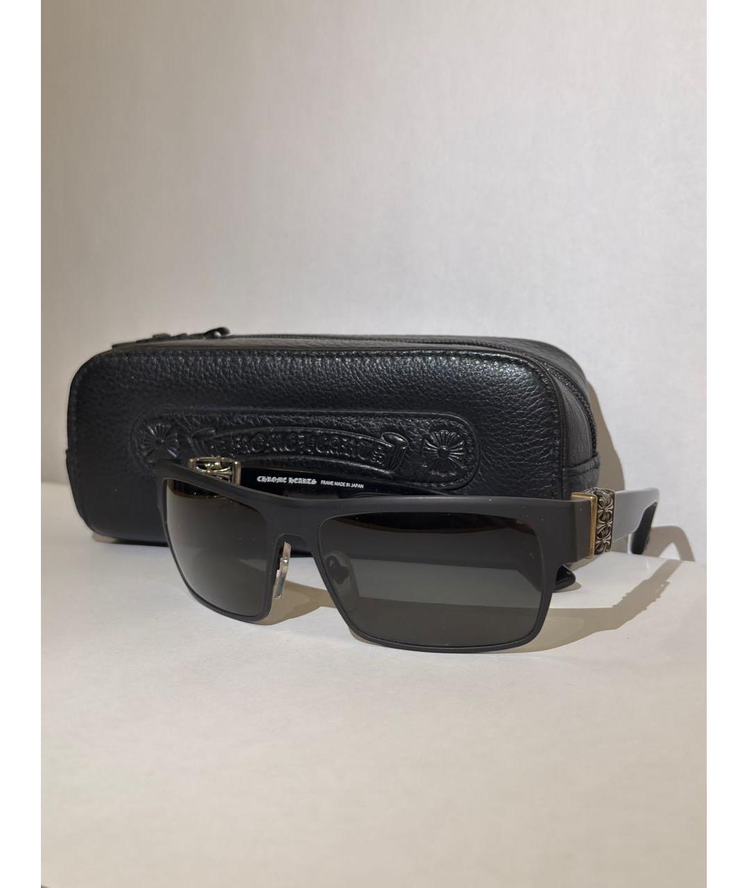 CHROME HEARTS Черные пластиковые солнцезащитные очки, фото 5