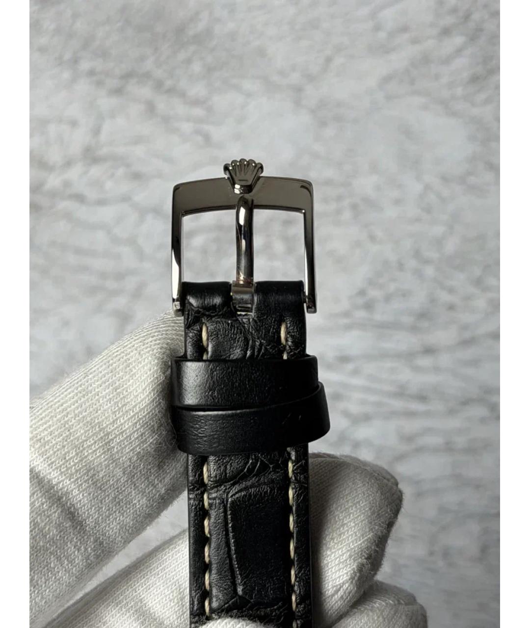 ROLEX Черные часы из розового золота, фото 6