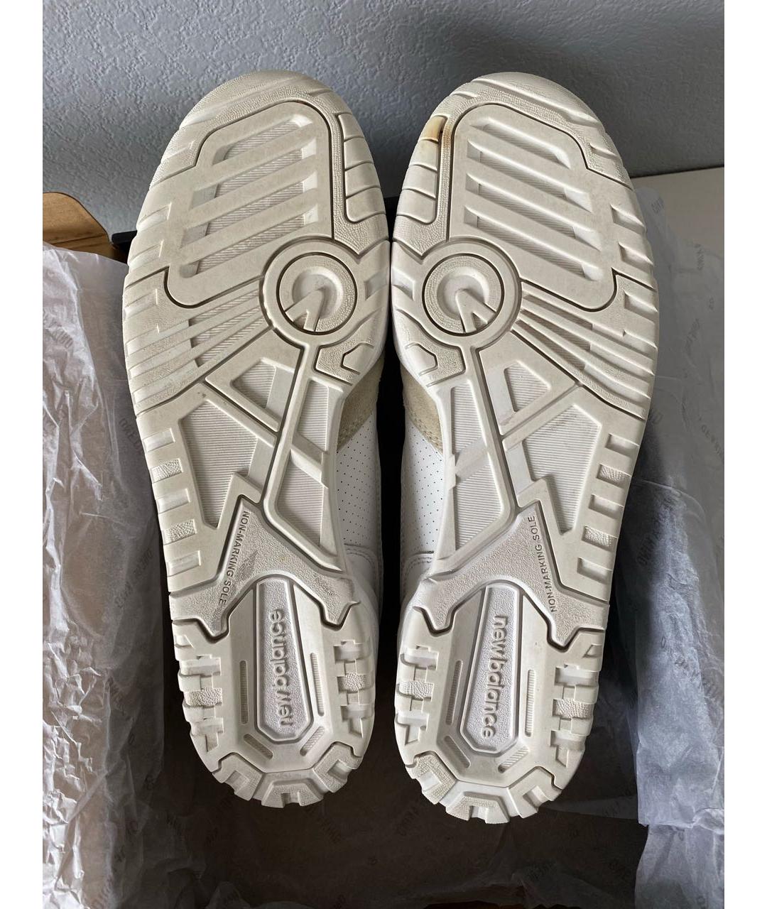 NEW BALANCE Белые кожаные низкие кроссовки / кеды, фото 8