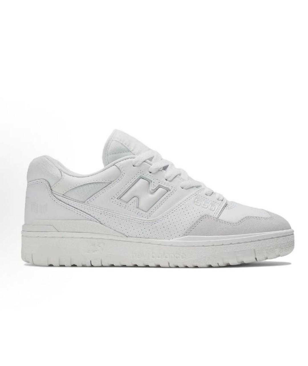 NEW BALANCE Белые кожаные низкие кроссовки / кеды, фото 9
