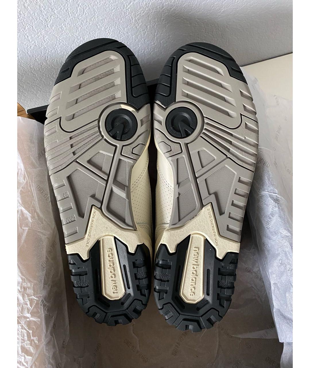 NEW BALANCE Белые кожаные низкие кроссовки / кеды, фото 8