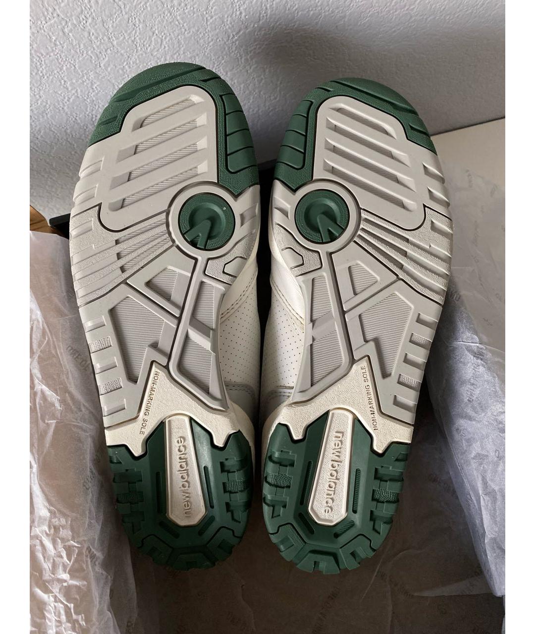 NEW BALANCE Белые кожаные низкие кроссовки / кеды, фото 8