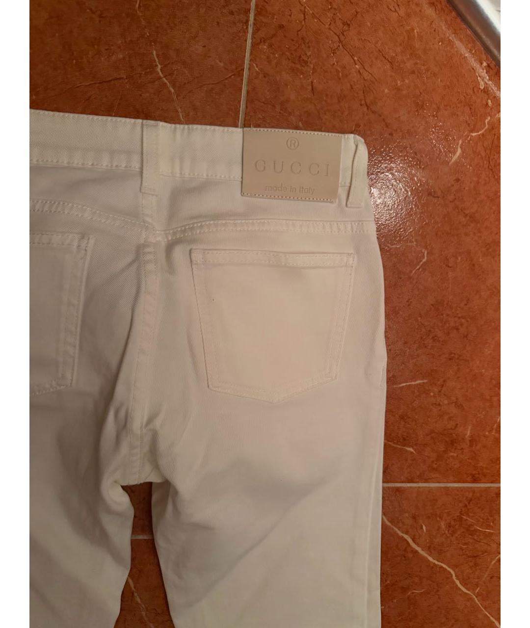 GUCCI Белые джинсы слим, фото 6