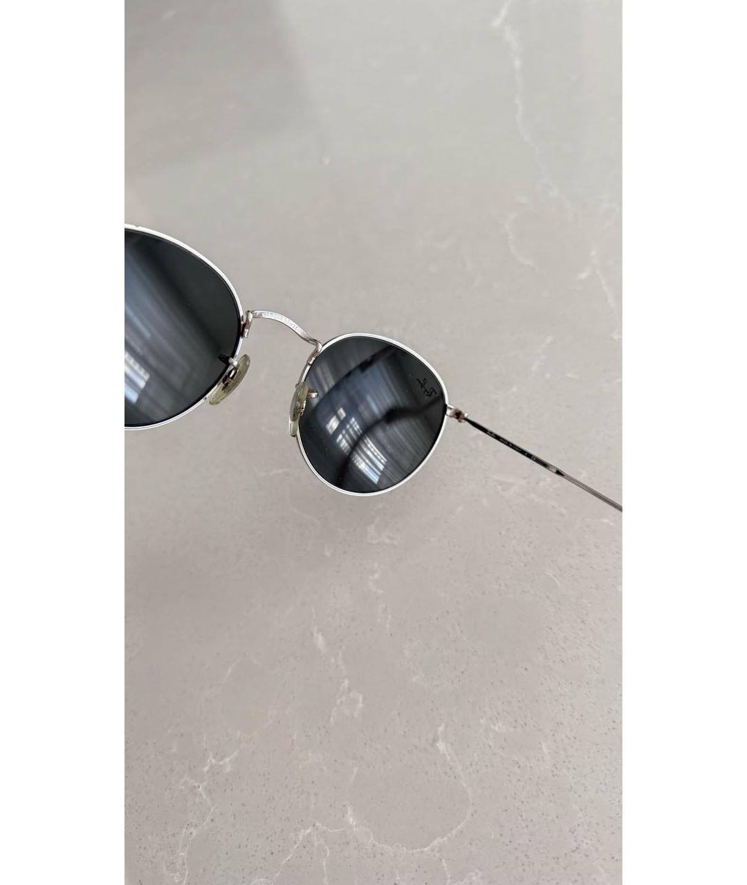 RAY BAN Черные металлические солнцезащитные очки, фото 7