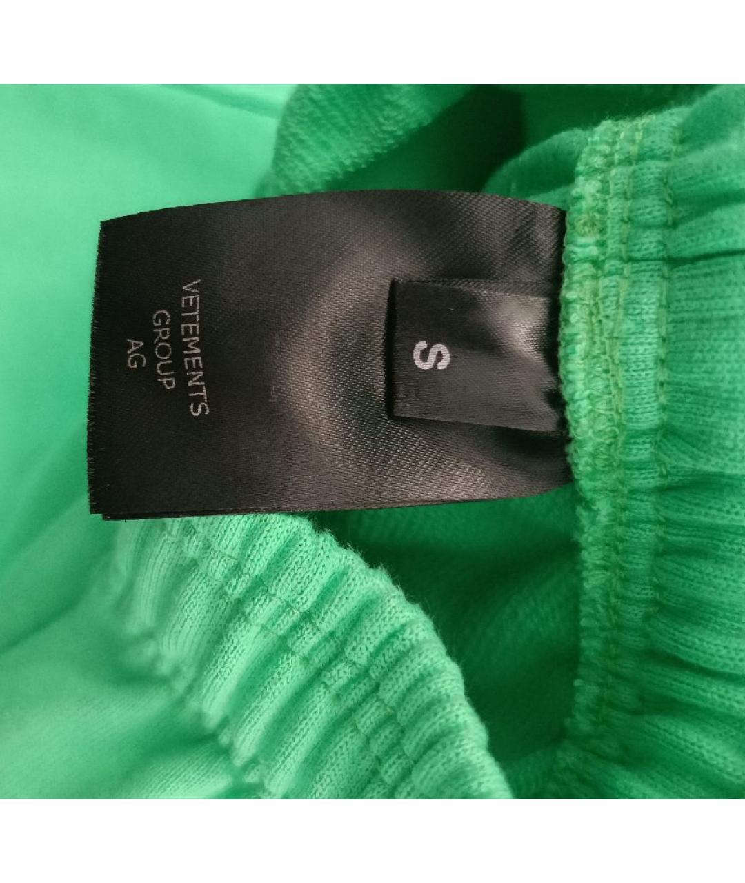 VETEMENTS Зеленые хлопковые шорты, фото 5