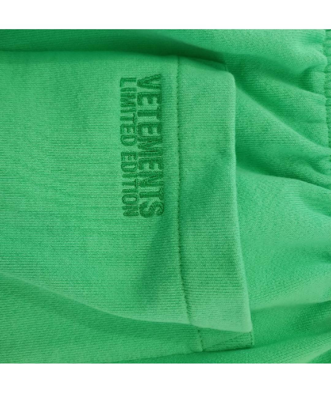 VETEMENTS Зеленые хлопковые шорты, фото 3