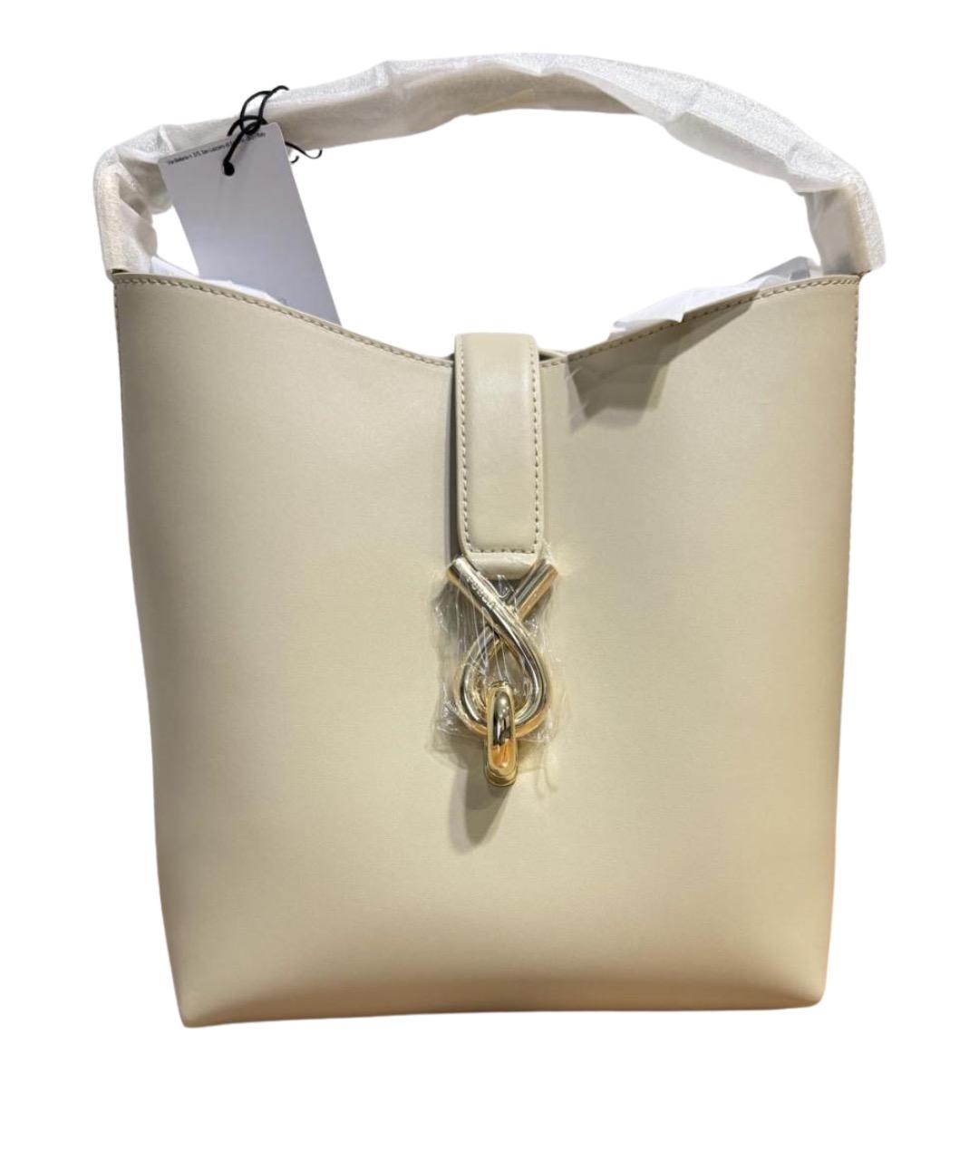 FURLA Бежевая кожаная сумка через плечо, фото 1