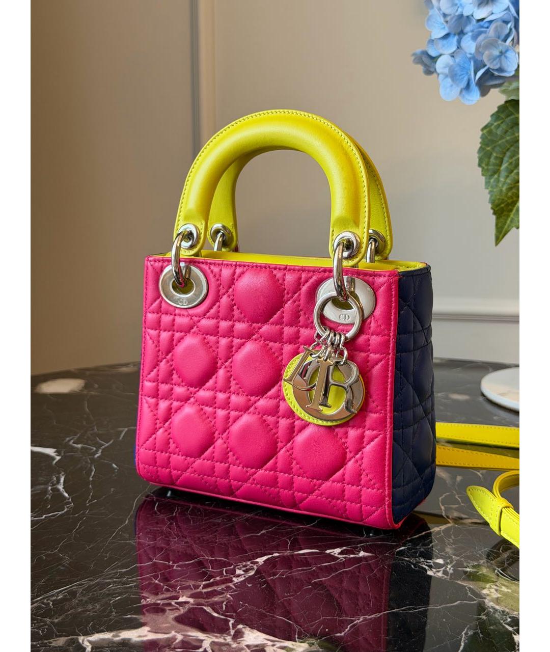 CHRISTIAN DIOR Мульти кожаная сумка с короткими ручками, фото 6