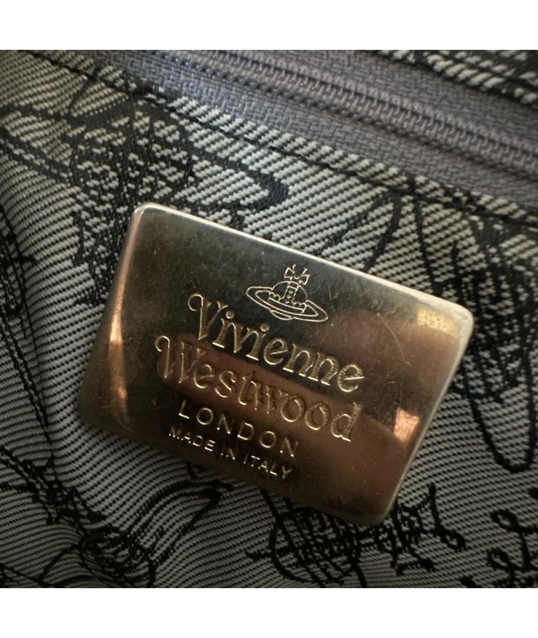 VIVIENNE WESTWOOD Мульти кожаная сумка с короткими ручками, фото 8