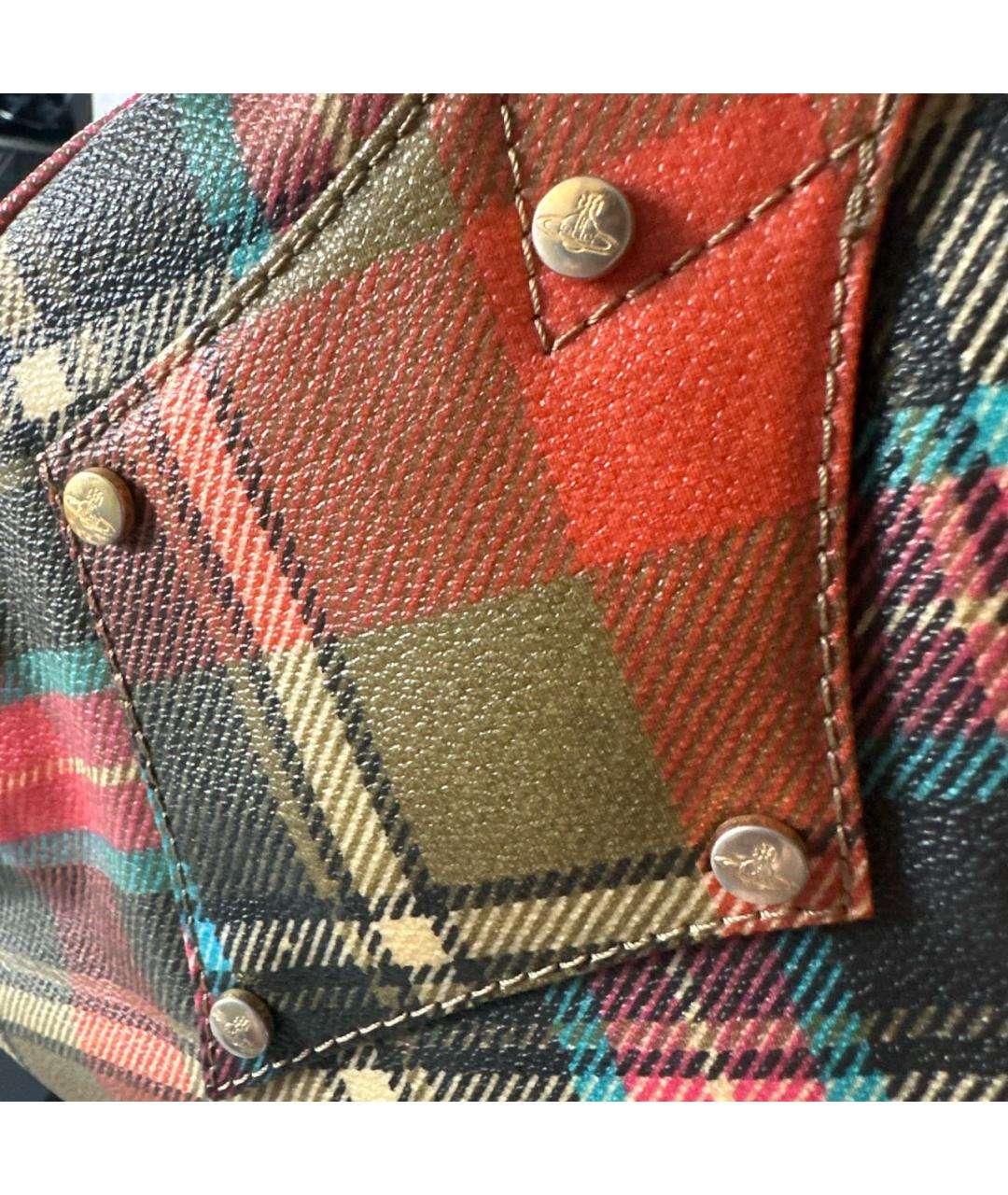 VIVIENNE WESTWOOD Мульти кожаная сумка с короткими ручками, фото 5