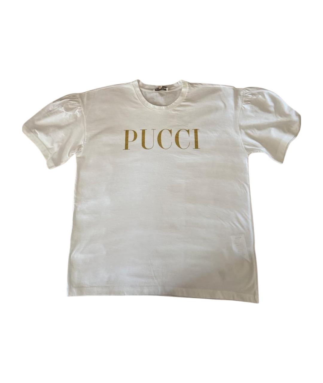 EMILIO PUCCI Белая хлопковая футболка, фото 1