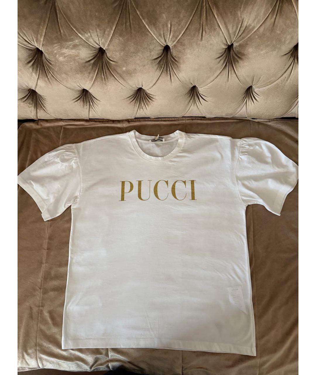 EMILIO PUCCI Белая хлопковая футболка, фото 8