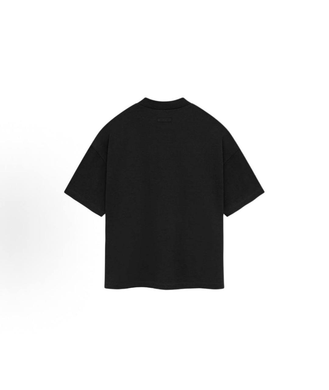 FEAR OF GOD ESSENTIALS Черная хлопковая футболка, фото 2
