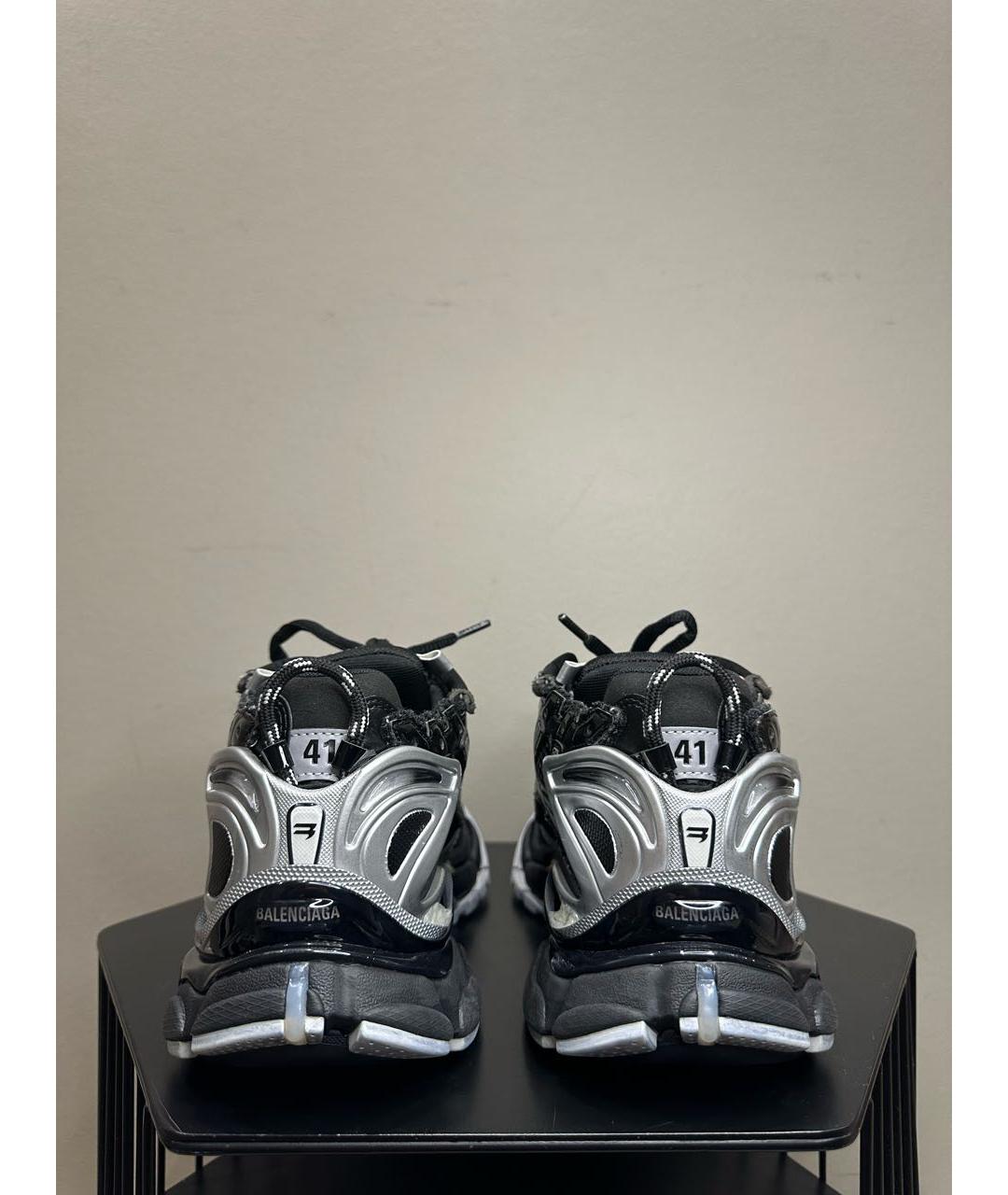 BALENCIAGA Черные низкие кроссовки / кеды, фото 3
