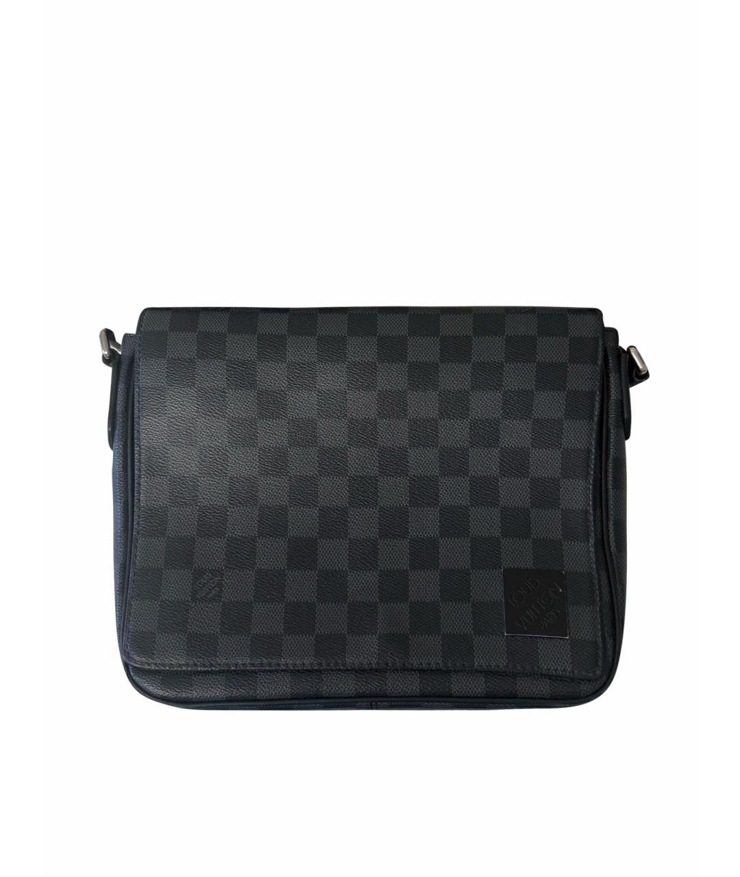 LOUIS VUITTON Черная барсетка, фото 1