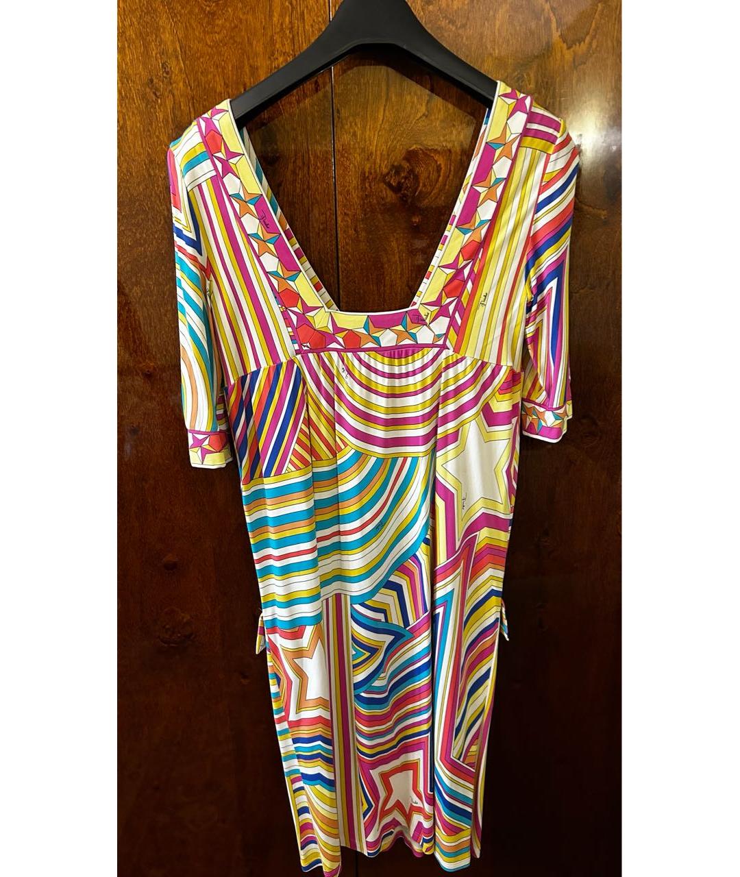 EMILIO PUCCI Мульти вискозное платье, фото 2