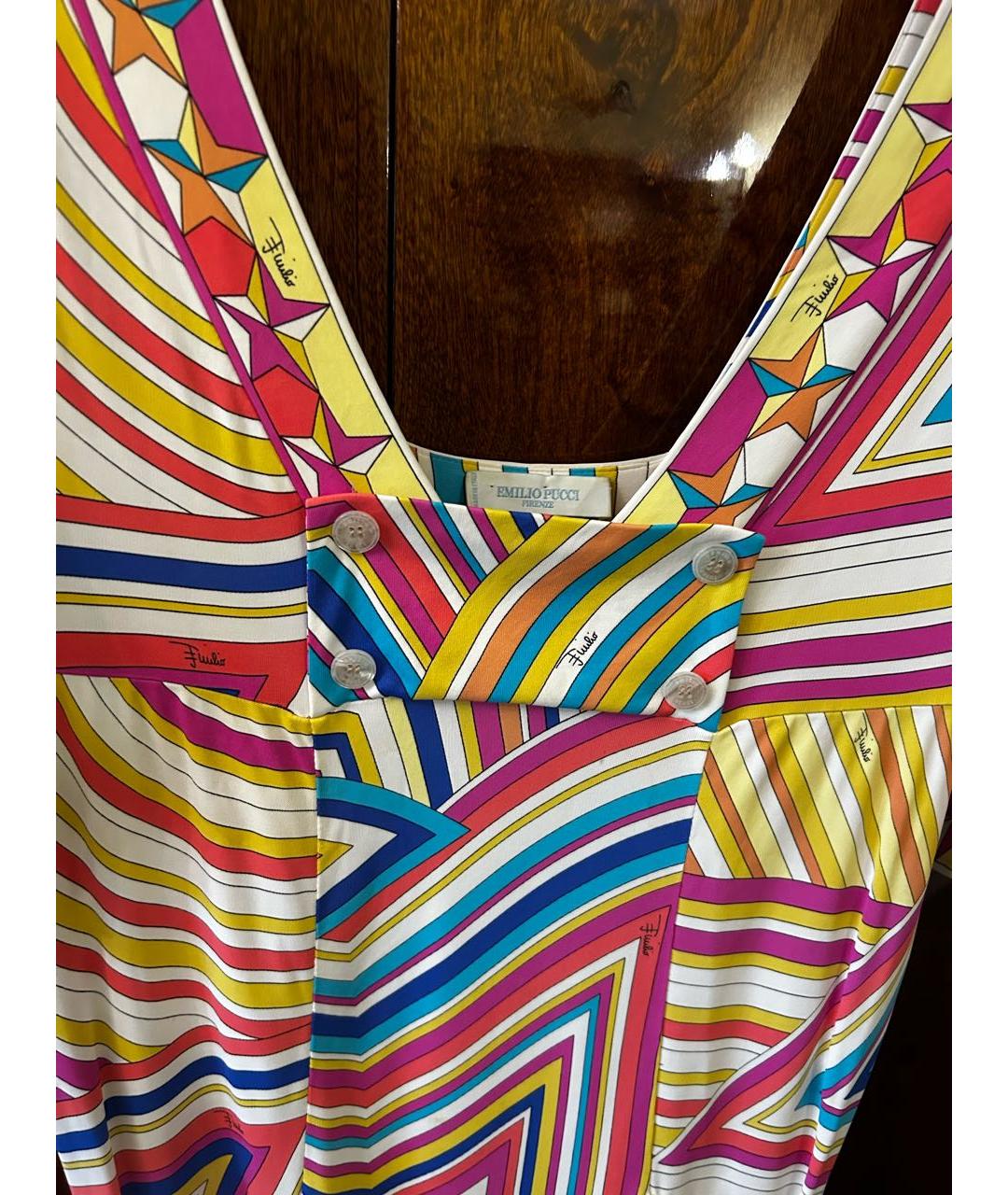 EMILIO PUCCI Мульти вискозное платье, фото 4