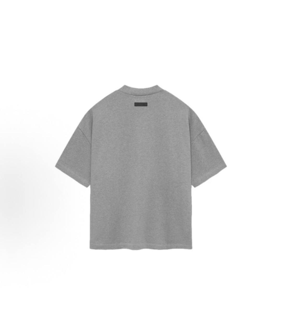 FEAR OF GOD ESSENTIALS Серая хлопковая футболка, фото 2