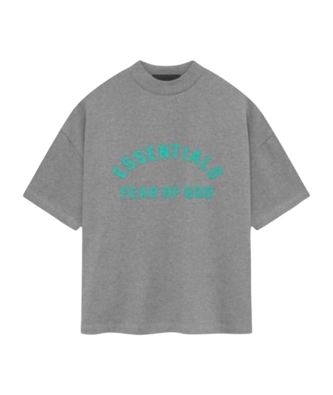 FEAR OF GOD ESSENTIALS Серая хлопковая футболка, фото 1