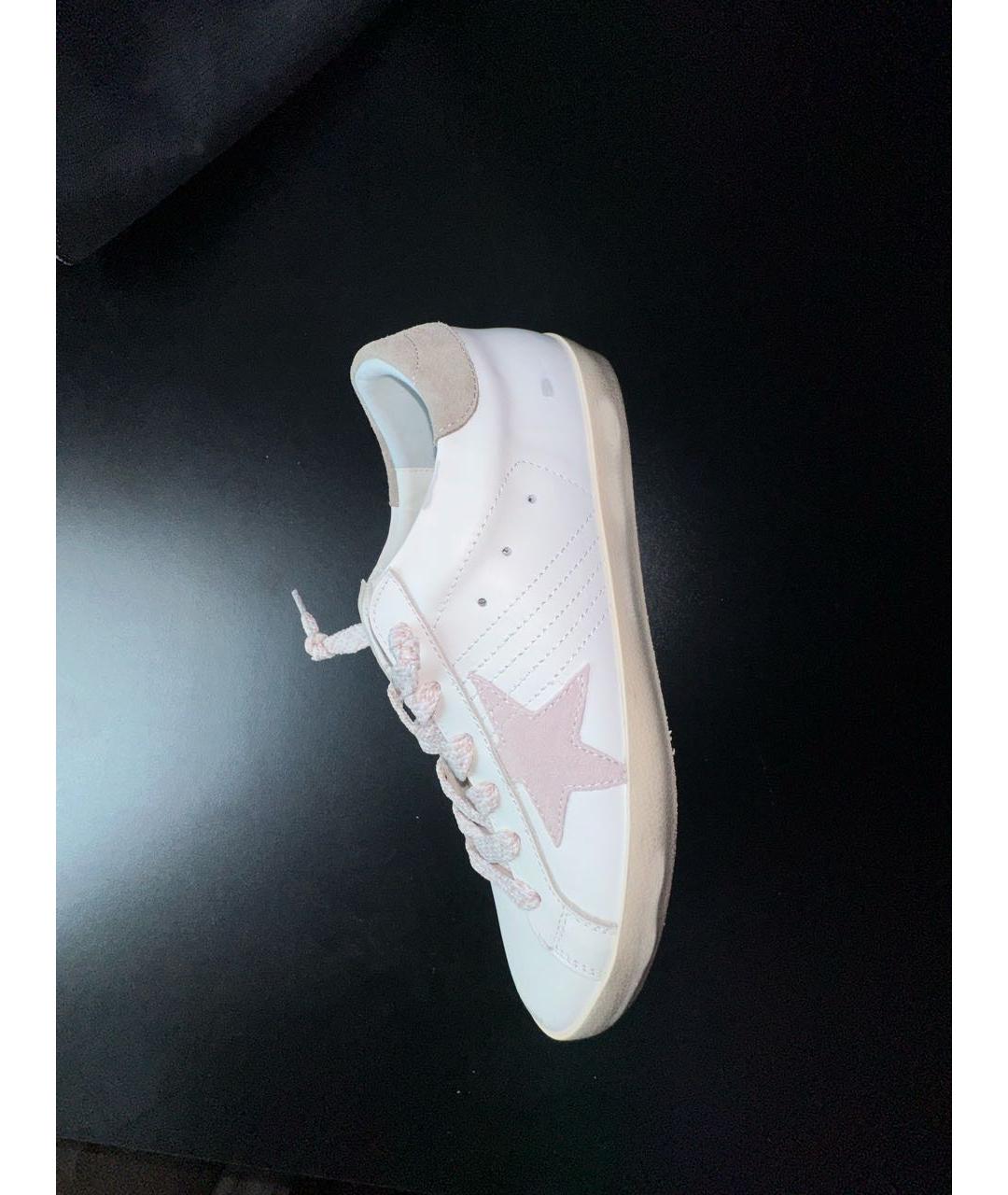GOLDEN GOOSE DELUXE BRAND Белые кожаные кеды, фото 2