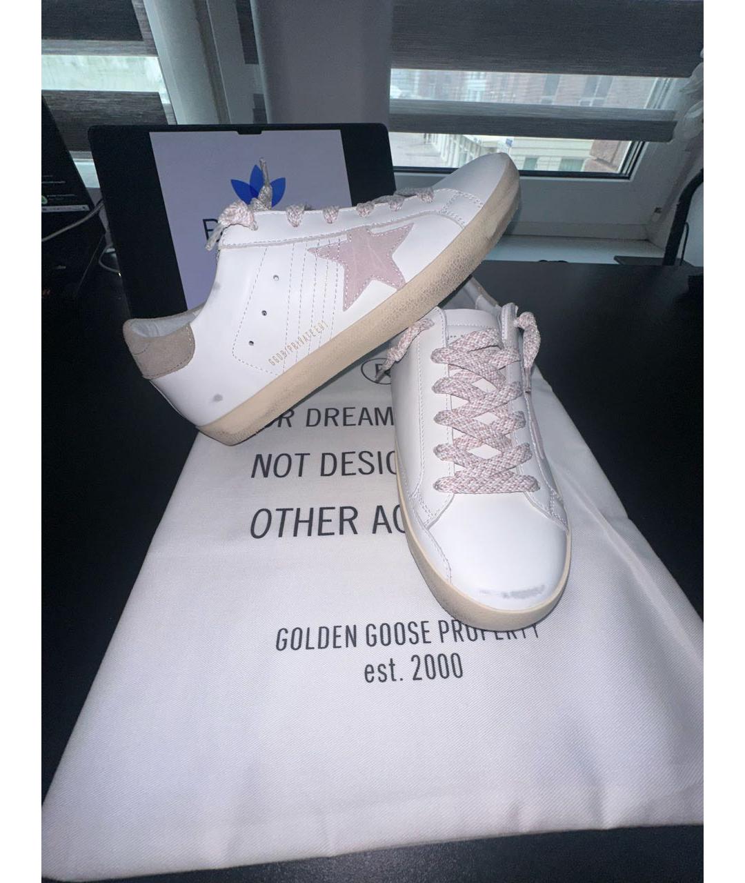 GOLDEN GOOSE DELUXE BRAND Белые кожаные кеды, фото 6