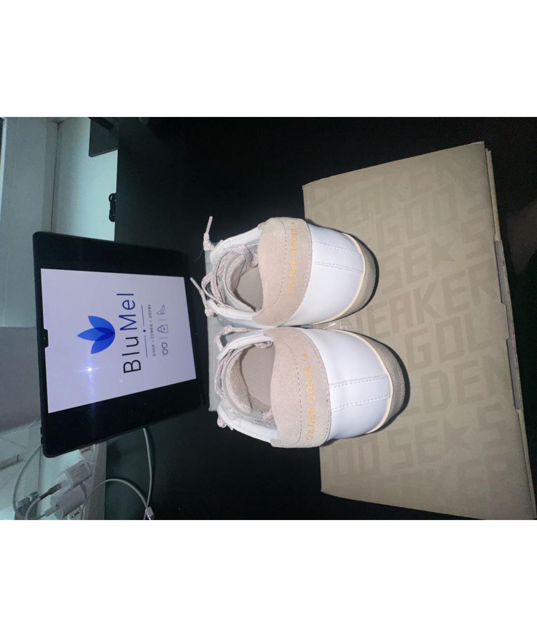 GOLDEN GOOSE DELUXE BRAND Белые кожаные кеды, фото 5