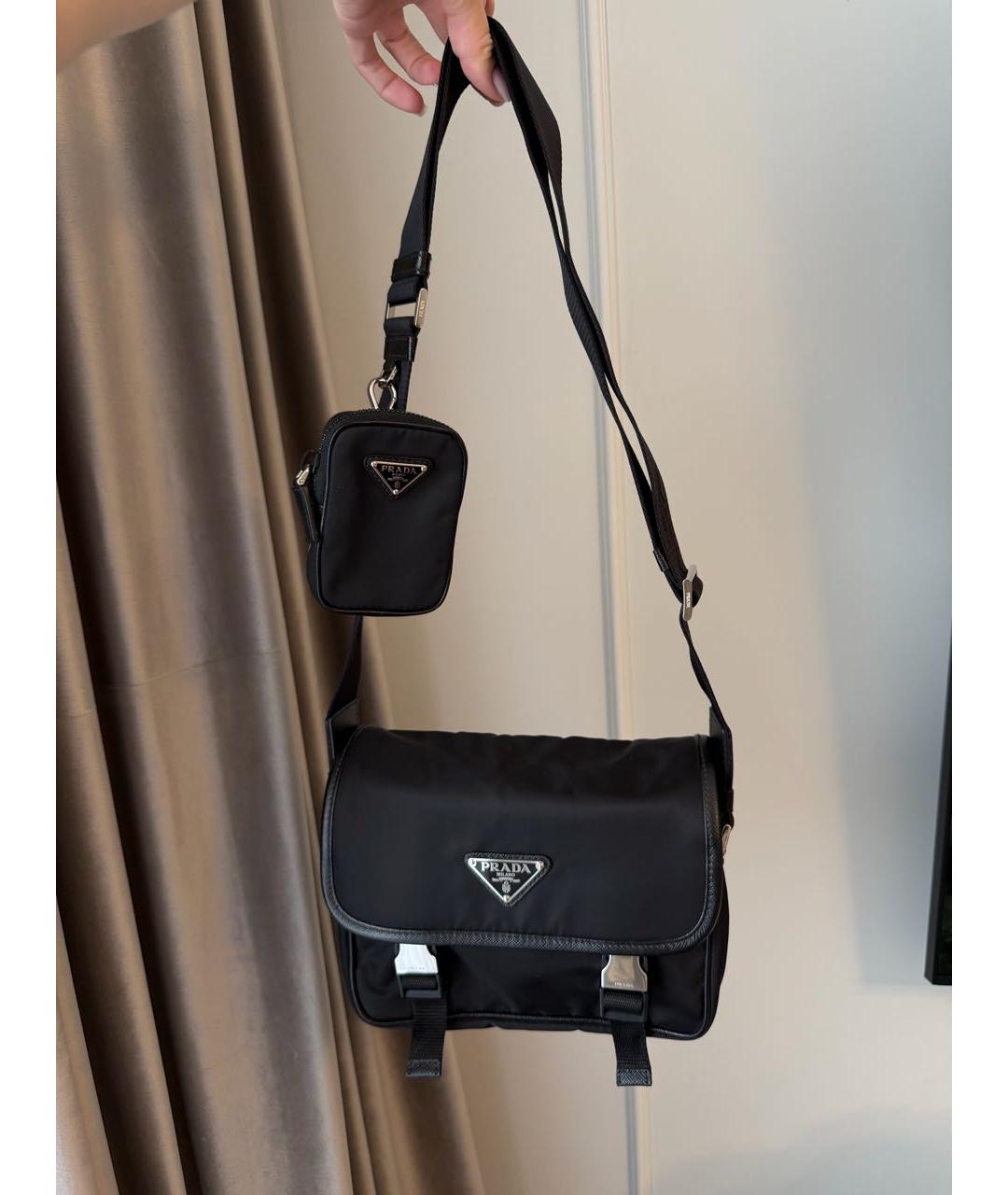PRADA Черная сумка на плечо, фото 4