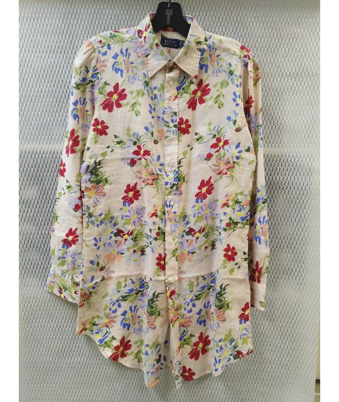 POLO RALPH LAUREN Мульти льняная рубашка, фото 7