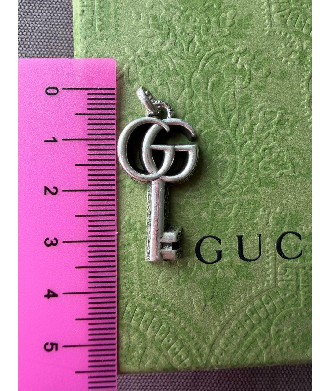 GUCCI Серебрянный серебряный кулон, фото 6