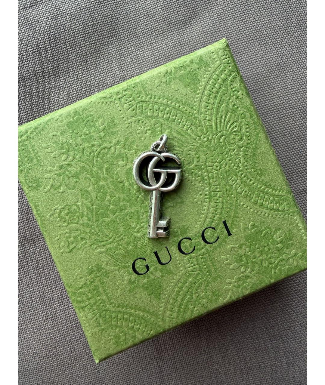 GUCCI Серебрянный серебряный кулон, фото 9