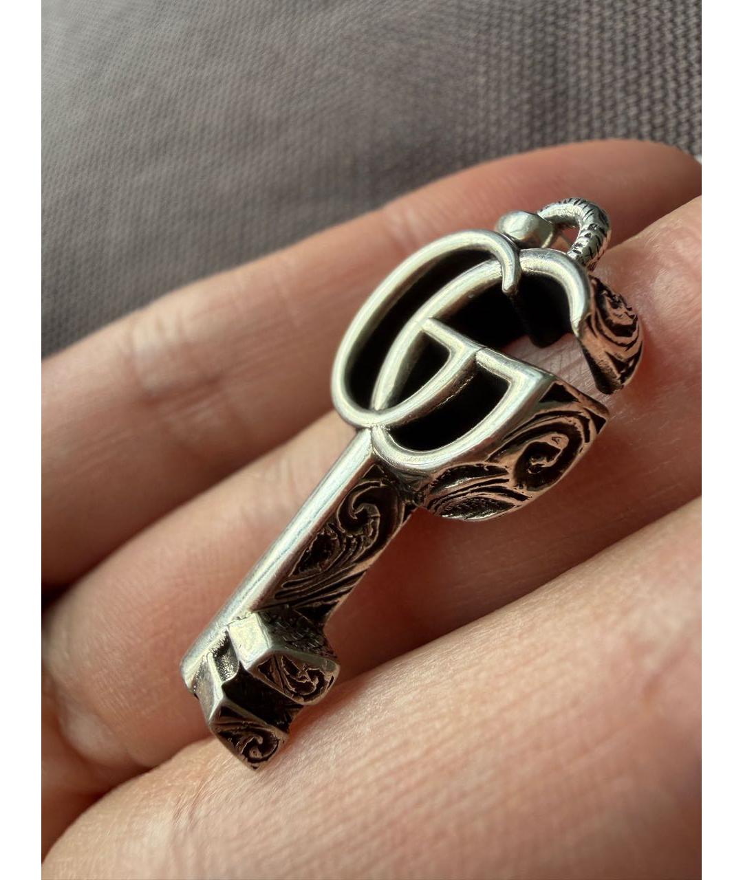 GUCCI Серебрянный серебряный кулон, фото 7