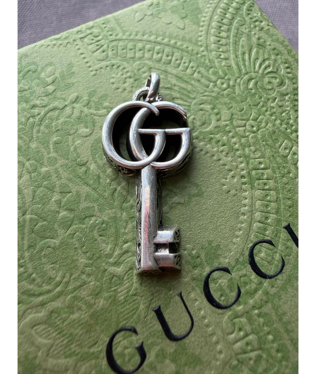 GUCCI Серебрянный серебряный кулон, фото 4
