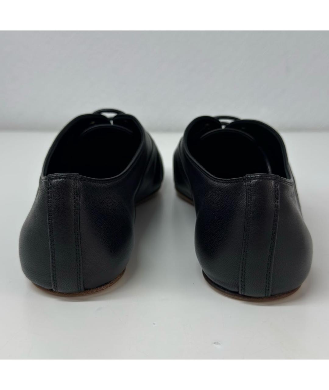 CELINE Черные кожаные мокасины, фото 4