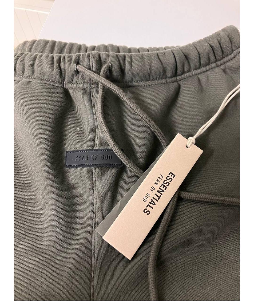 FEAR OF GOD ESSENTIALS Коричневые хлопковые повседневные брюки, фото 3