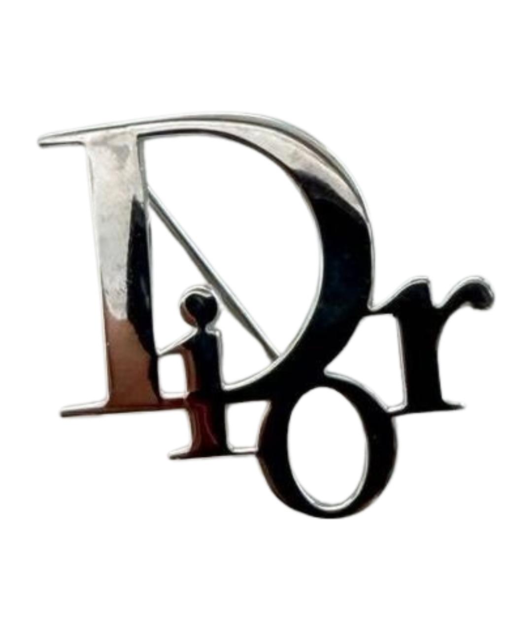 CHRISTIAN DIOR Серебряная металлическая булавка / брошь, фото 1