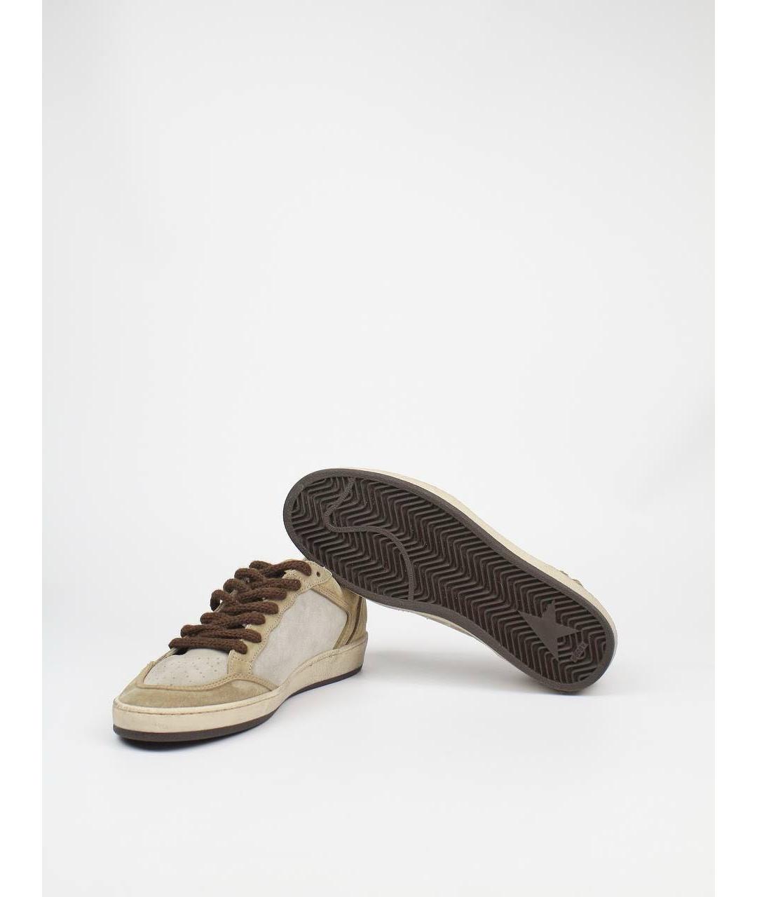 GOLDEN GOOSE DELUXE BRAND Бежевые замшевые кеды, фото 6