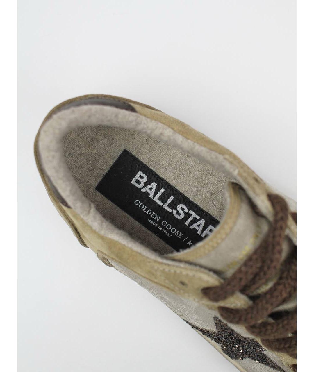 GOLDEN GOOSE DELUXE BRAND Бежевые замшевые кеды, фото 8