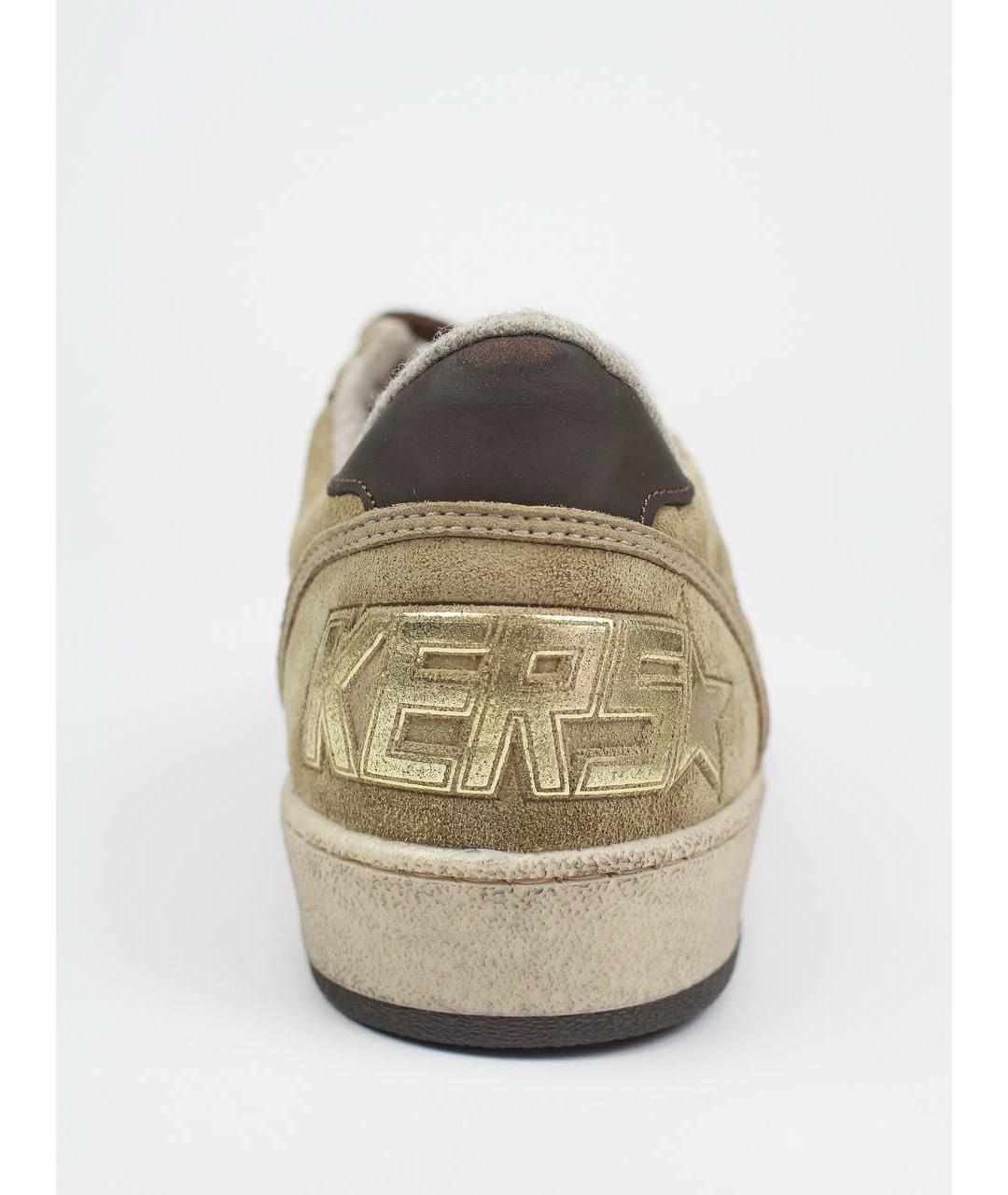 GOLDEN GOOSE DELUXE BRAND Бежевые замшевые кеды, фото 4